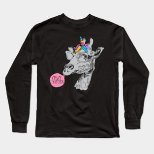 Crazy unicorn Long Sleeve T-Shirt